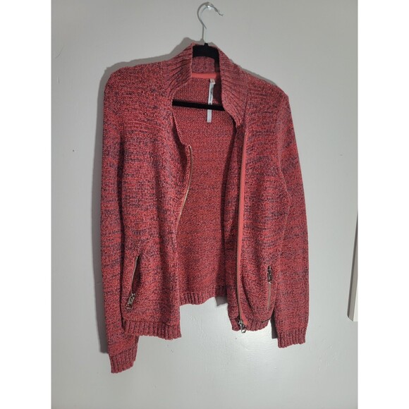 Cop Copine Knit Sweater Full Zip Gilet Preferer Size Large - Picture 5 of 7